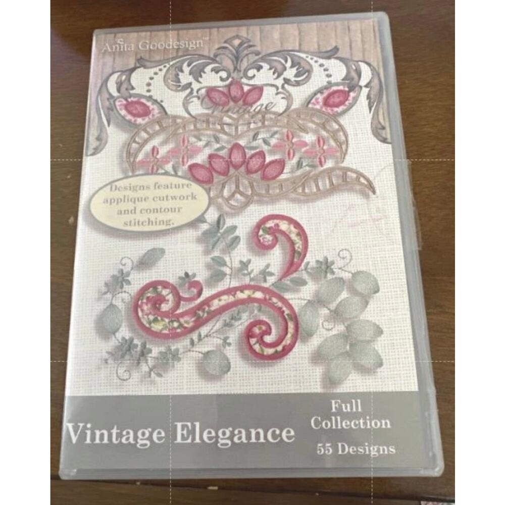 Anita Goodesign Vintage Elegance Embroidery Collection CD - 55 Designs